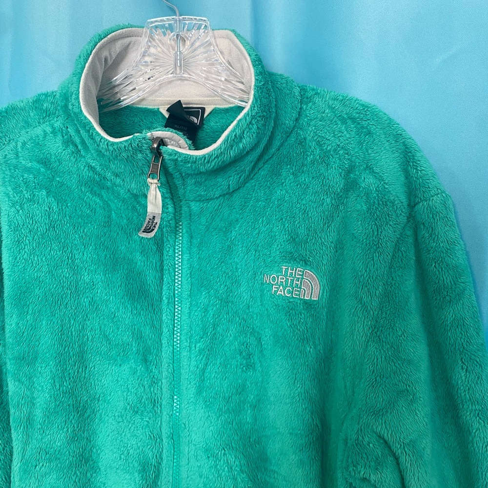 The North Face. Green Fleece “Osito” Jacket. Super Soft. Women Size XL. - Picture 4 of 9